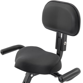 Exercise Bike Folding Stationary Bikes For Home With 16 Level Magnetic Resistance
