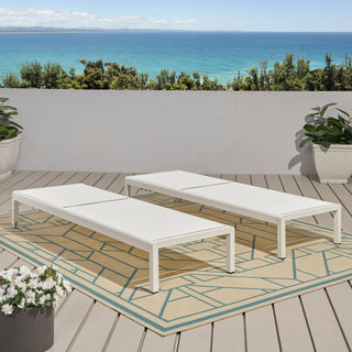 Outdoor Patio Chaise Lounge With 5 Reclining Positions