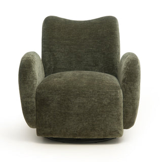 360° Swivel Accent Chair For Living Room - Olive Green