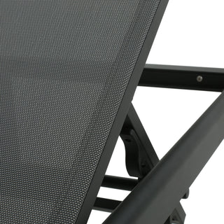 Outdoor Patio Chaise Lounge With 5 Reclining Positions