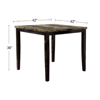 Square Dining Table - Brown