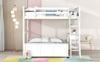 Full Over Full Bunk Bed With Desk