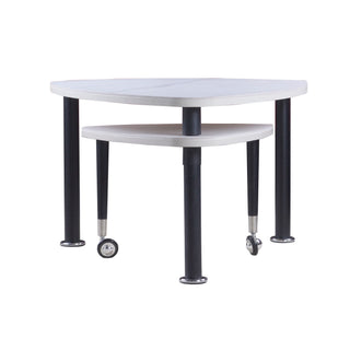 360 Degree Rotatable Coffee Table With Solid Legs