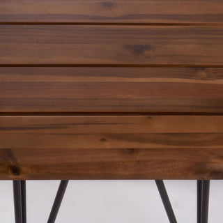 Zion - Outdoor Industrial Iron And Coffee Table - Teak