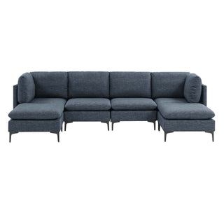 Upholstered Modular Sectional & Tall Legs