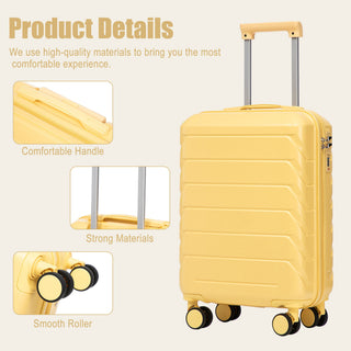 Hard Shell Travel Luggage With Scratch Resistant Surface
