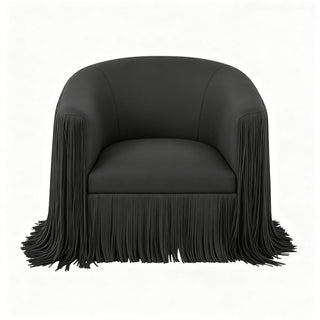 Isle - Swivel Chair With Fringe Accent