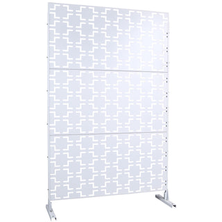 Outdoor & Indoor Metal Privacy Freestanding Decorative Screen
