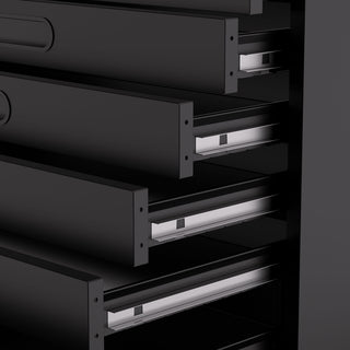 Rolling Tool Cabinet Heavy Duty Garage Storage With Lockable Doors & Drawers