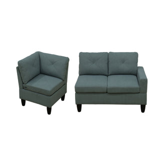 Modular L - Shaped Sectional Sofa 6 Seater 4 Piece Couch With Chaise