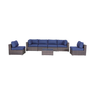 Outdoor Wicker Seating Group With Cushions