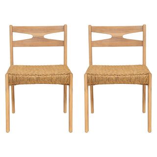 Dining Side Chairs, Indoor Outdoor Armless Chair (Set of 2)