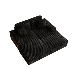 Convertible Sectional Sofa, Sleeper Oversized Living Room Lounge