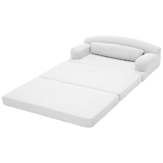 2 Seater Sofa Bed, Compact Foldable Floor Couch