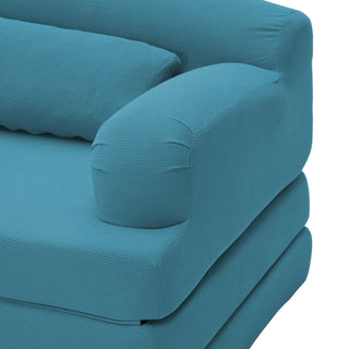 2 Seater Sofa Bed, Compact Foldable Floor Couch