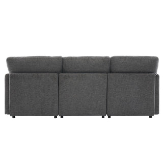 Sectional Sofa Modular U-Shaped With Ottoman & USB Ports