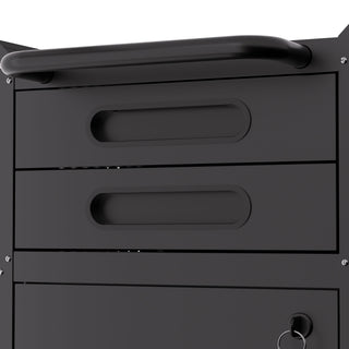 Rolling Tool Cabinet Heavy Duty Garage Storage With Lockable Doors & Drawers