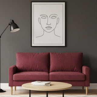 Upholstered Loveseat Sofa, 2 Seater Couch For Living Room Apartment