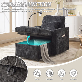Multifunctional Recliner Sofa With Storage And Phone Bracket