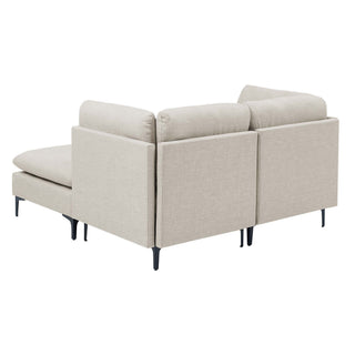 Upholstered Modular Sectional & Tall Legs