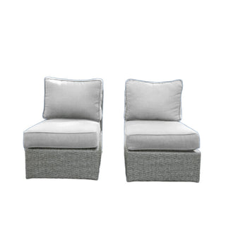 Armless Patio Chair With Cushions