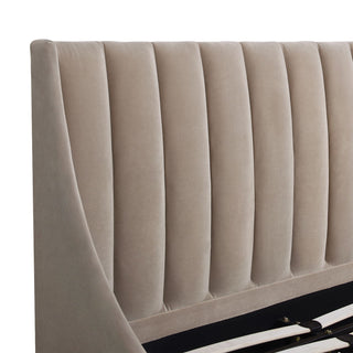 Aspen - Vertical Tufted Modern Headboard Platform Bed Set
