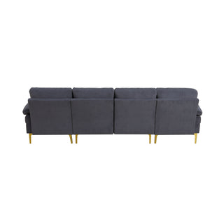 U - Shaped Sectional Sofa With Double Chaise