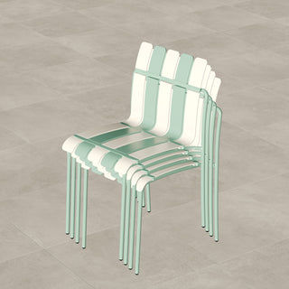 4 Piece Set Of Modern Color Block Designed Single Chairs