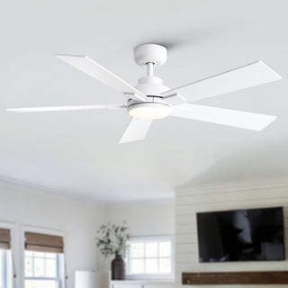 Reversible Motor Integrated LED Dimmable Ceiling Fan With Light