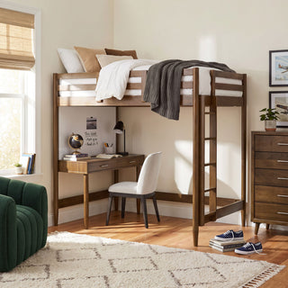 Malibu - Full Loft Bed - Walnut