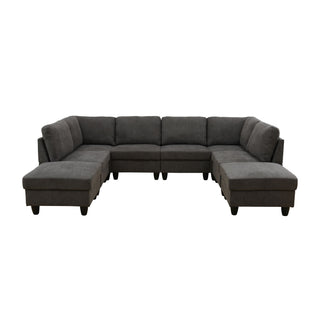 8 Piece Modular U - Shape Sectional Sofa