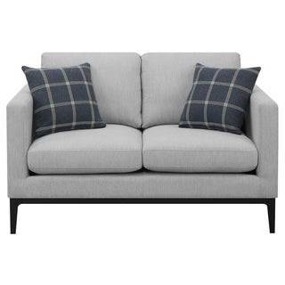 Montauk - 2 Piece Arms Living Room Set With Upholstered Seating - Light Gray