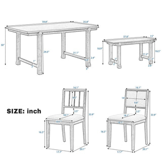 6 Piece Kitchen & Dining Room Furniture