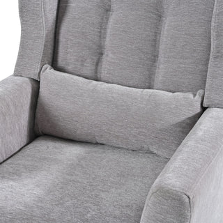 Modern Accent Chair, Arm Chairs For Living Room, Upholstered Mordern Armchair, Comfy Soft Padded Lounge Chair In Small Space, Bedroom, With Pillow, Solid Wood Leg