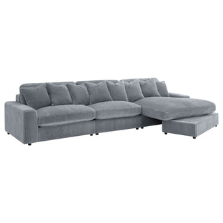 Cassidy - Upholstered Sectional Sofa With Reversible Cushions