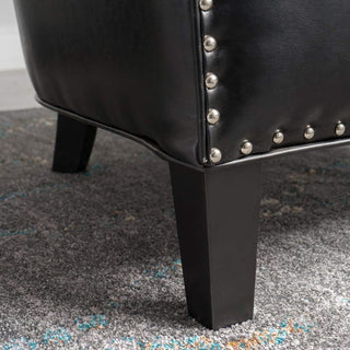 Enigmatica - Upholstered Club Chair With Nailhead Trim