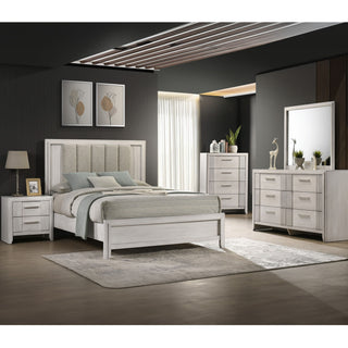 6 Drawer Storage Dresser Furniture - Antique White