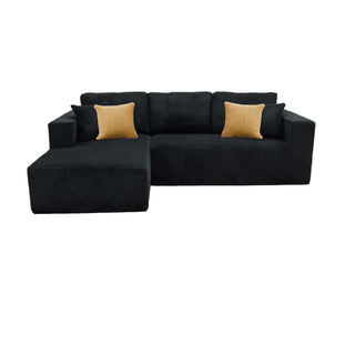 L - Shape Full Compressed Upholstered Sectional