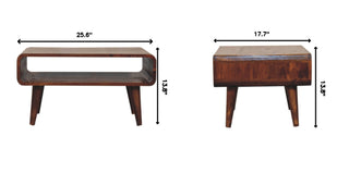 Solid Wood Open Media Unit