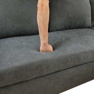 L - Shaped Convertible Sofa Bed With Storage Chaise