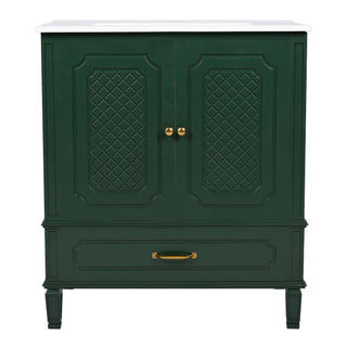 Bathroom Vanity With Sink, Soft Closing Door, Multi Functional Storage