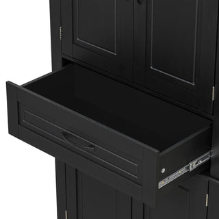 Bathroom Storage Cabinet With Multifunctional Storage Space, Drawer With Slide Rails, Adjustable Shelf