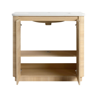 Freestanding Bathroom Vanity With Sink & 2 Soft Close Doors