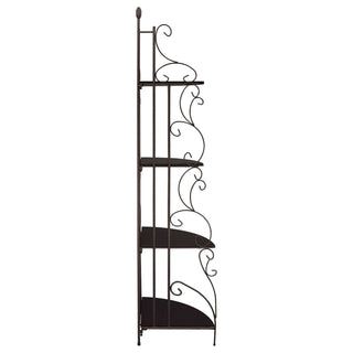 4 Shelf Corner Bookcase - Cappuccino