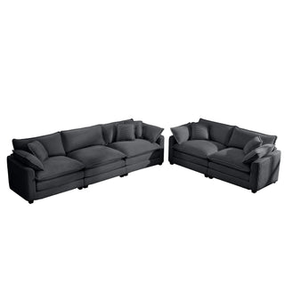 Elegant Oversized Sectional Sofa Set With Deep Seats And Flexible Layout