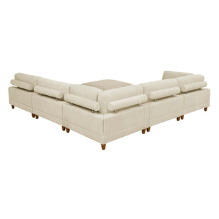 Modern Modular Sectional With Adjustable Back Support