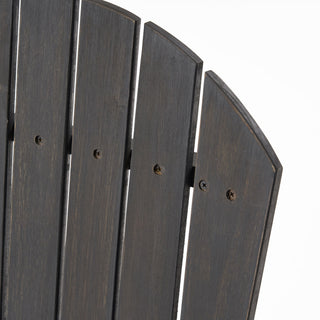 Outdoor Weather Resistant Acacia Wood Adirondack Dining Chairs (Set of 2)