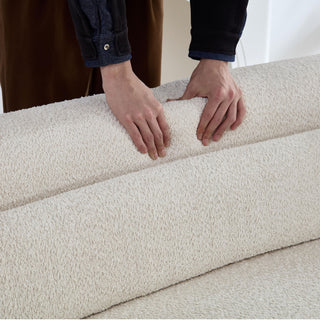 Curved Sectional Sofa, L - Shape Modular Chaise