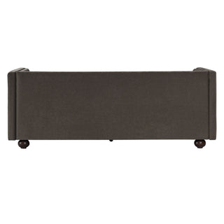 3 Seater Sofa Upholstery With Square Arms, Living Room Couch