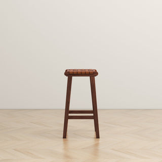 James - Mid-Century Modern Genuine Counter Stool
